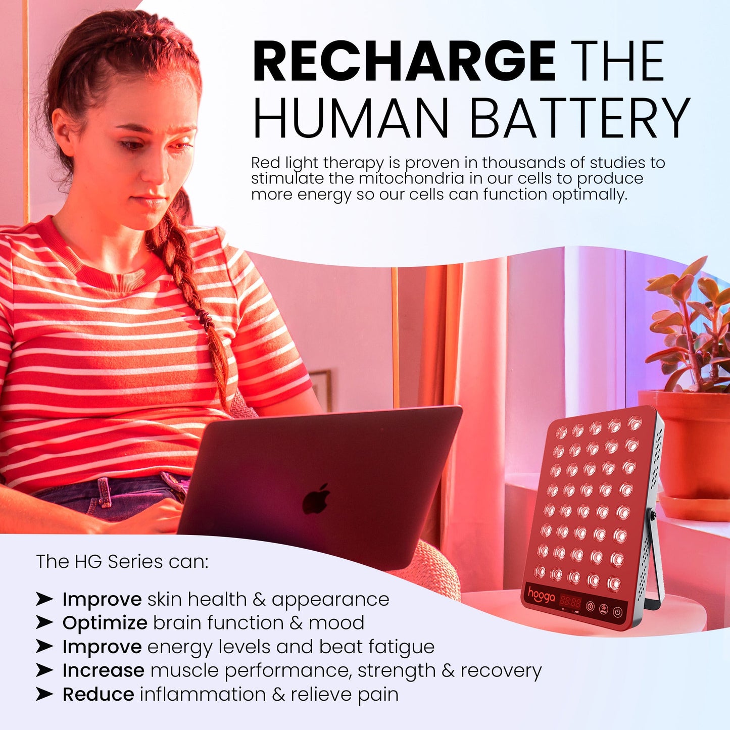 HG200 Red Light Therapy Panel