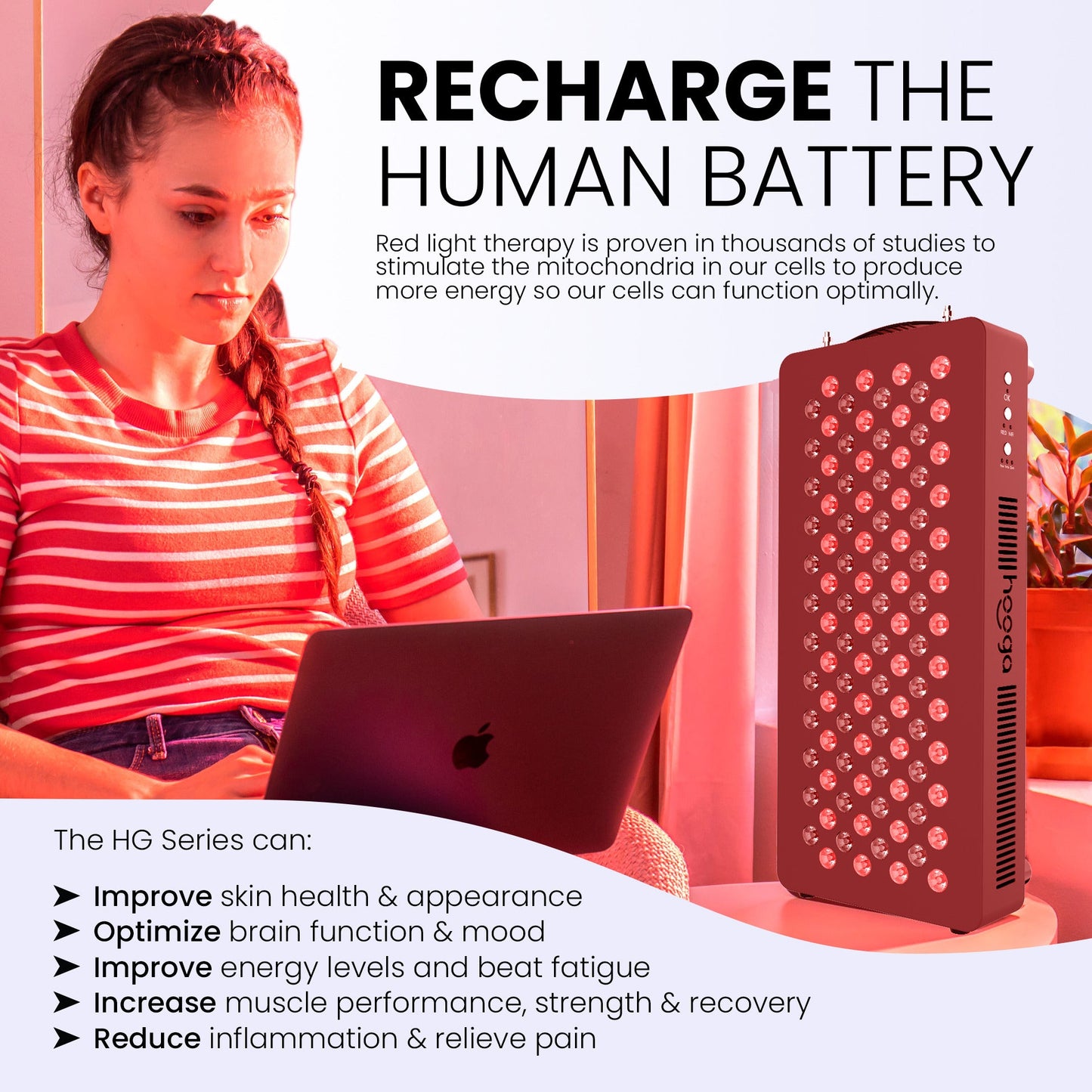 HG300 Red Light Therapy Device