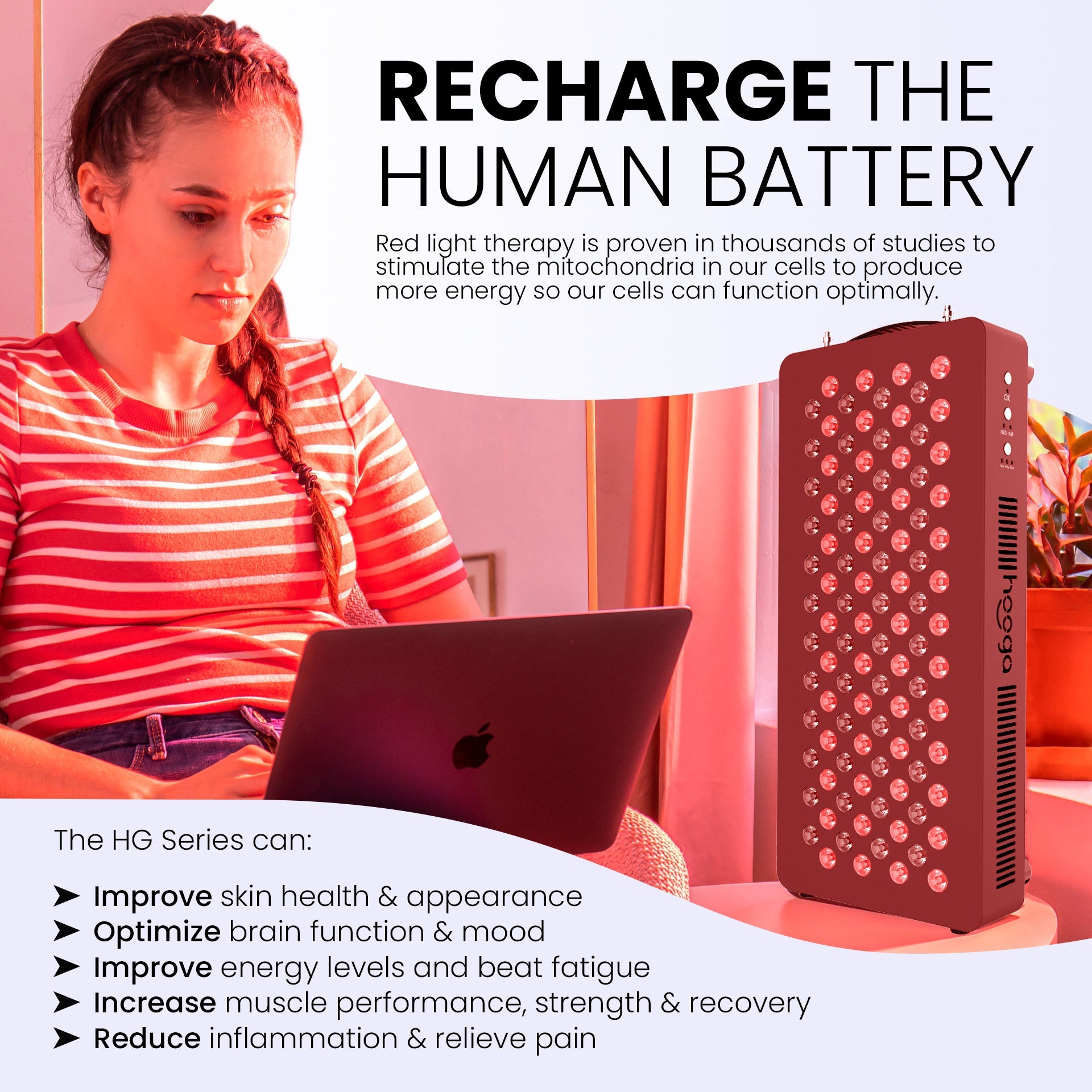 HG300 Red Light Therapy Device